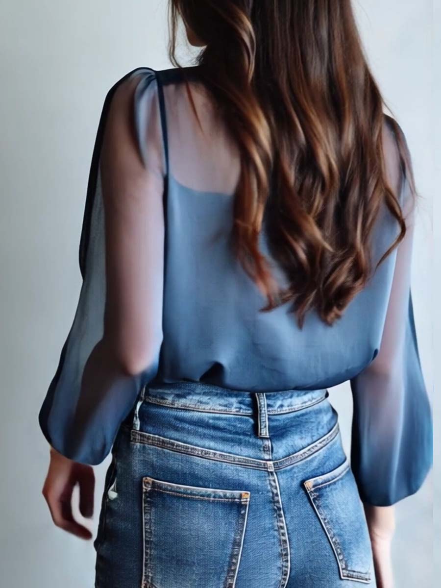 Blusa donna boho floreale
