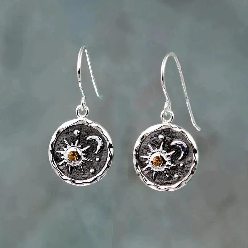 Orecchini con Luna Bicolore