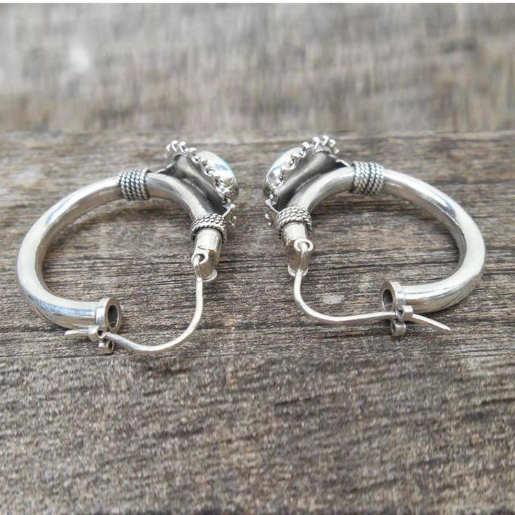 Orecchini Vintage con Pietra Turchese