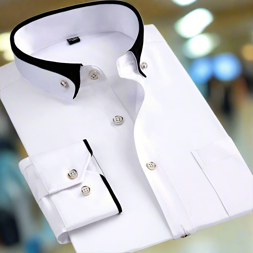 Albert | Camicia classica in cotone a maniche lunghe