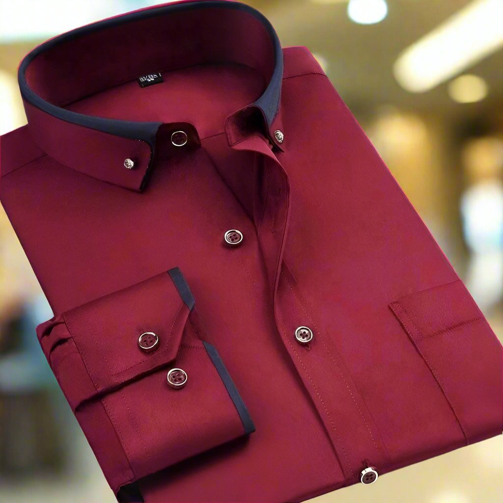 Albert | Camicia classica in cotone a maniche lunghe