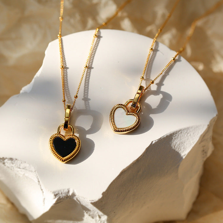 Collana con Ciondolo a Cuore Dorata
