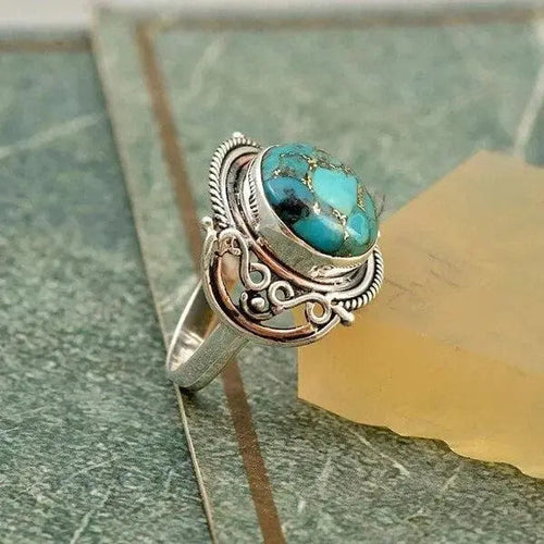Anello Boho con Pietra Turchese
