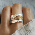 Anello a Cuore Bicolore
