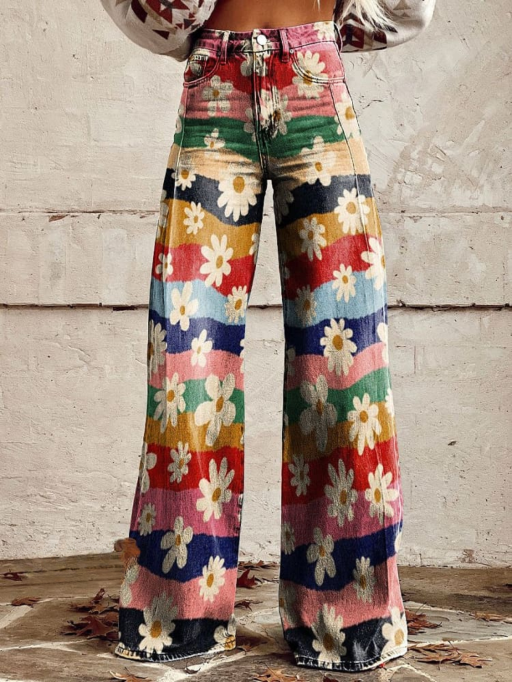 Léon | Pantaloni floreali eleganti