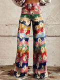 Léon | Pantaloni floreali eleganti