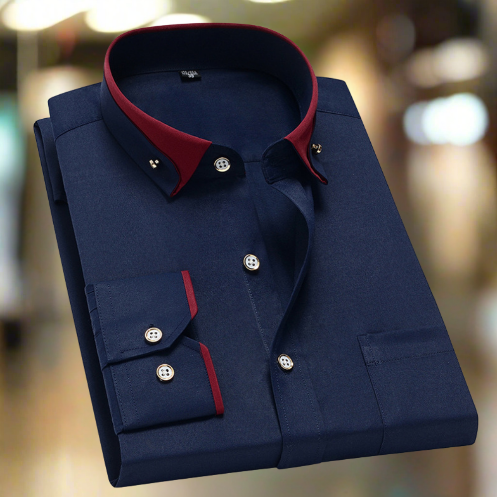 Albert | Camicia classica in cotone a maniche lunghe