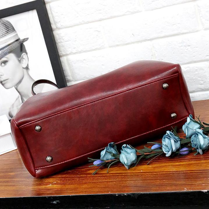Riley | Set 4 pezzi borse in pelle morbida vintage