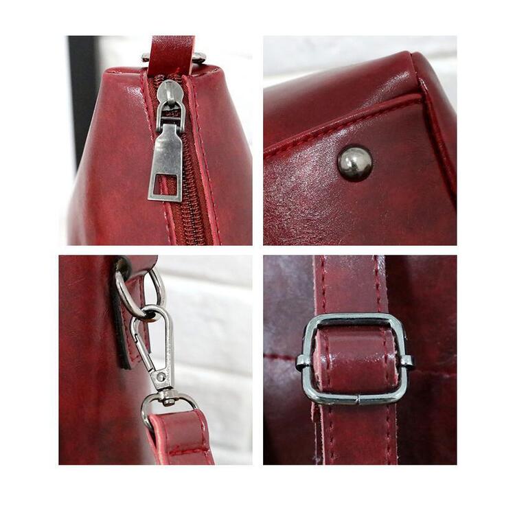 Riley | Set 4 pezzi borse in pelle morbida vintage