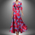 Zora | Abito maxi boho con scollo a V