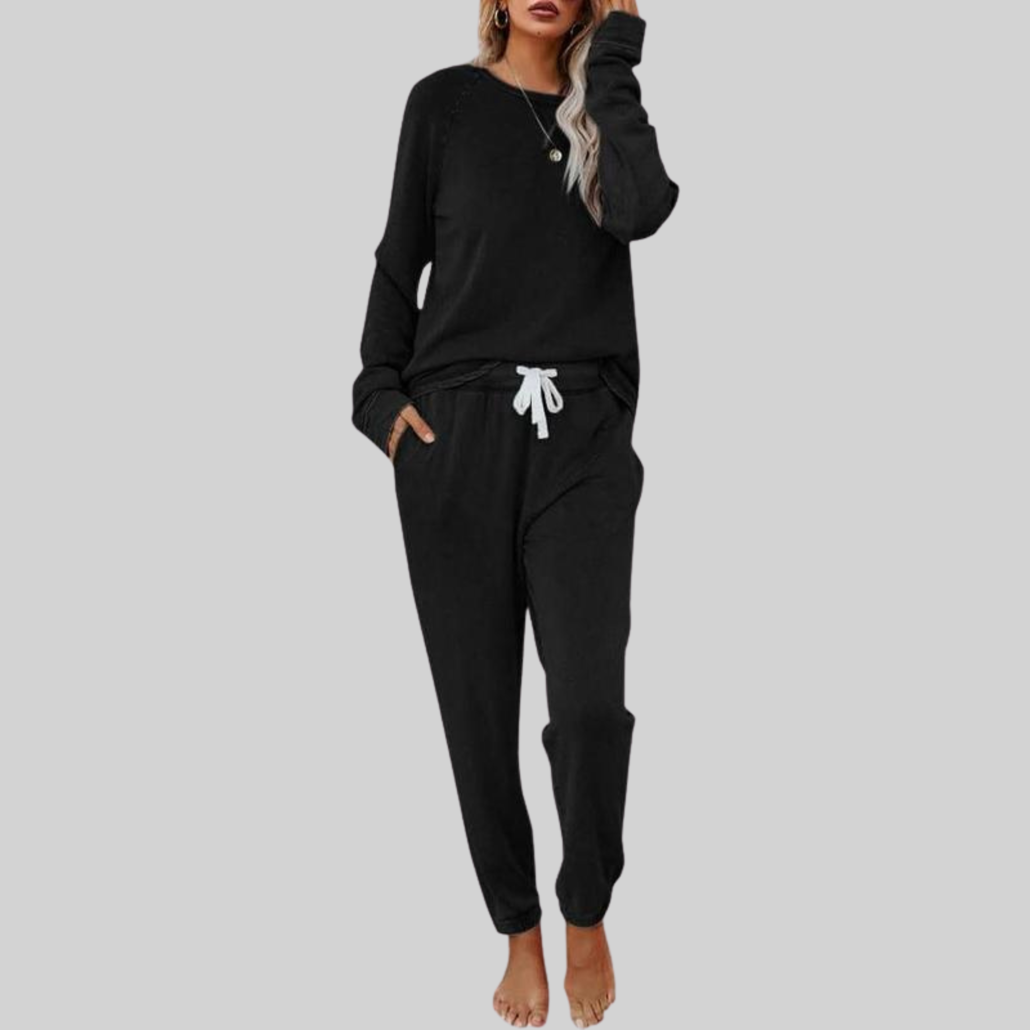 Jocelyn | Completo casual con manica lunga e pantaloni jogger