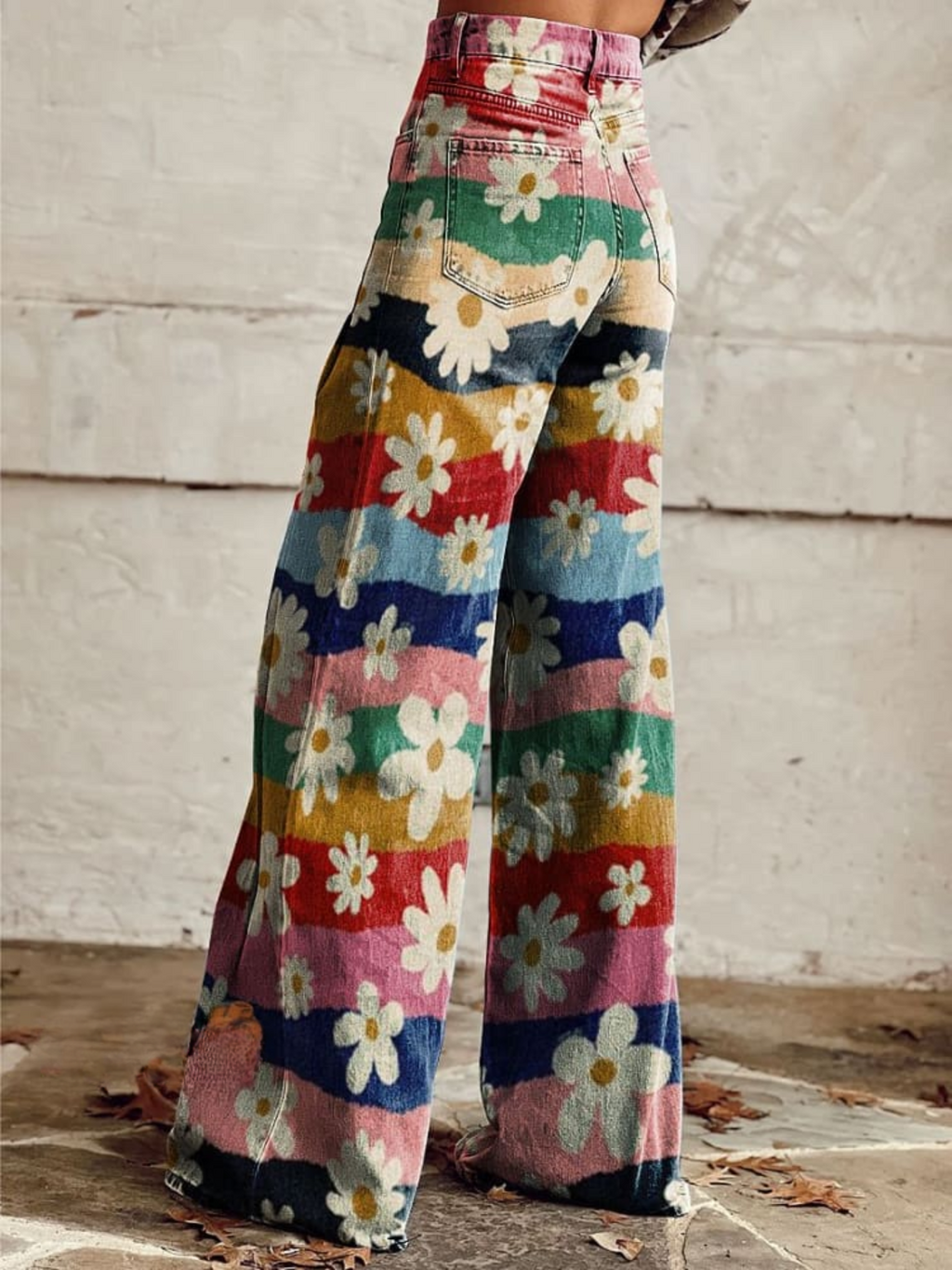 Léon | Pantaloni floreali eleganti