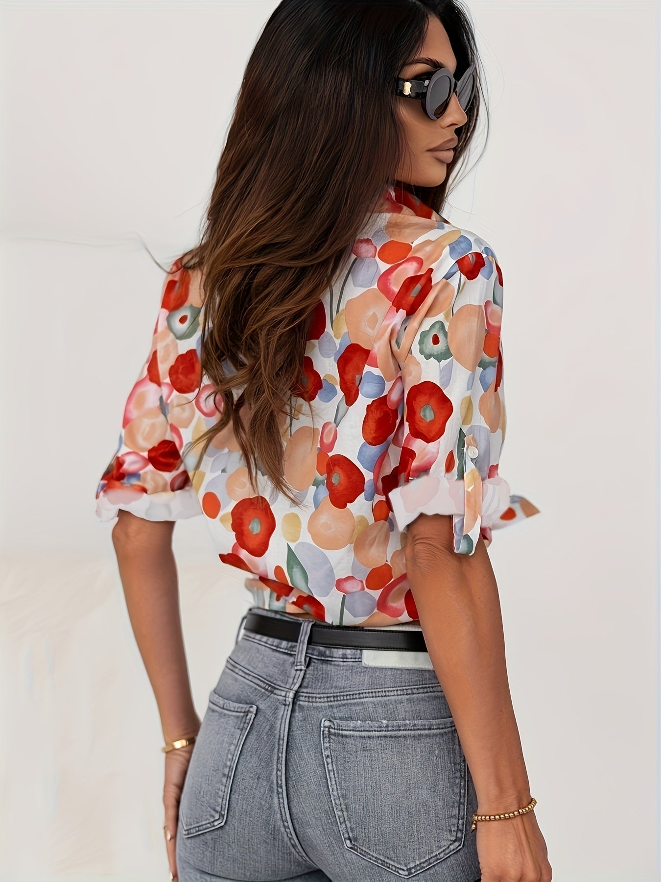 Mylene | Blusa floreale colorata