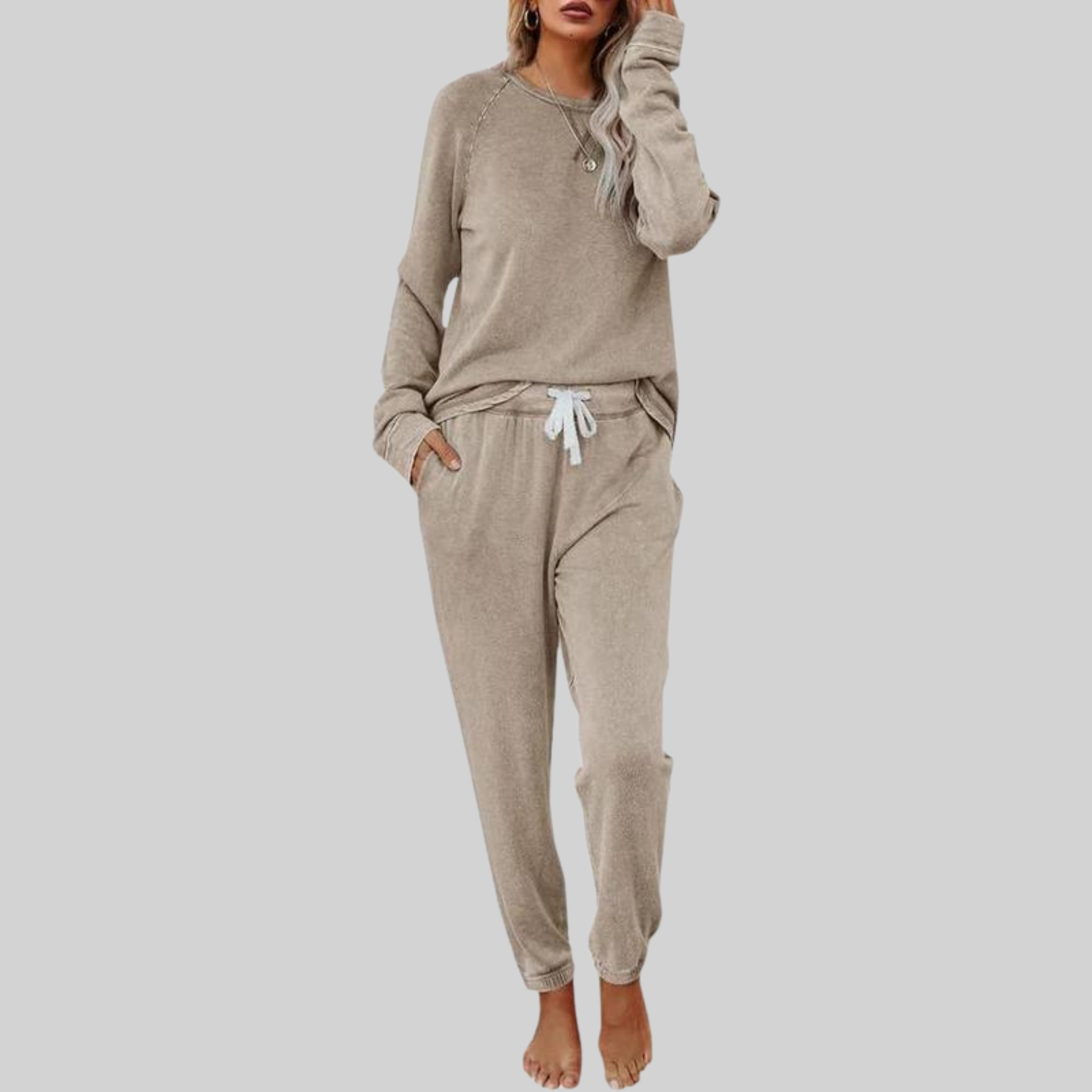 Jocelyn | Completo casual con manica lunga e pantaloni jogger