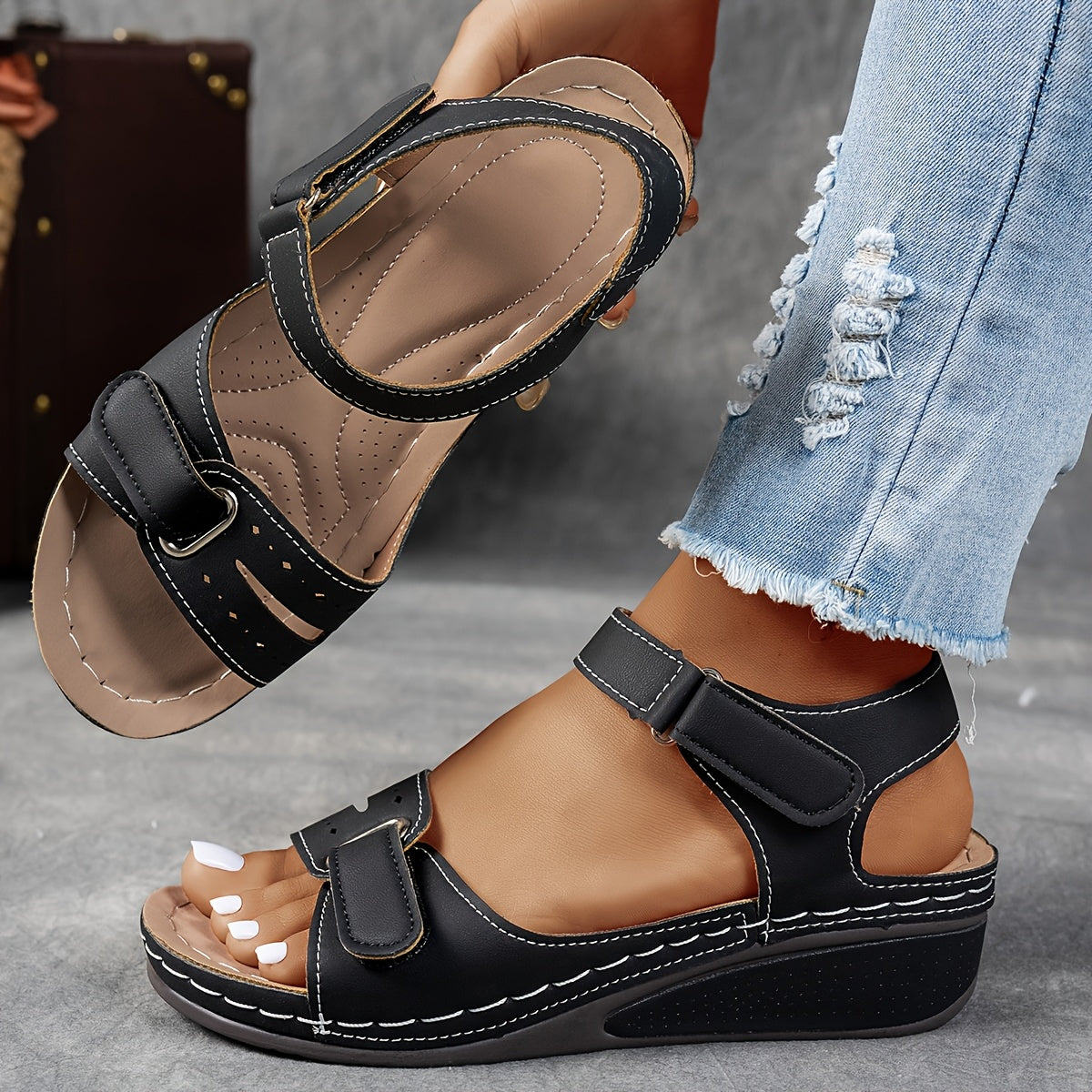 Venus | Sandali estivi ergonomici - Colore Nero
