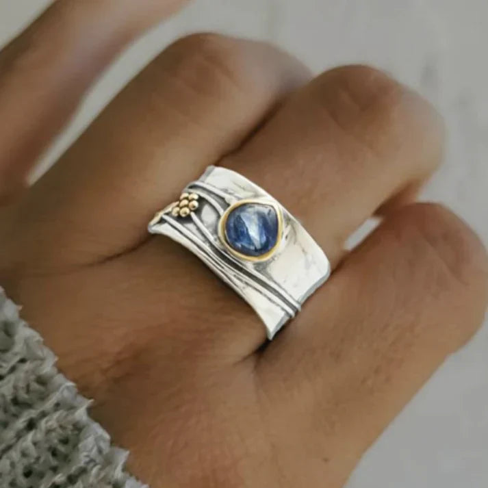 Anello Vintage Blu