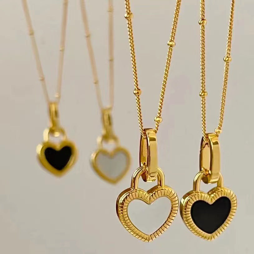 Collana con Ciondolo a Cuore Dorata