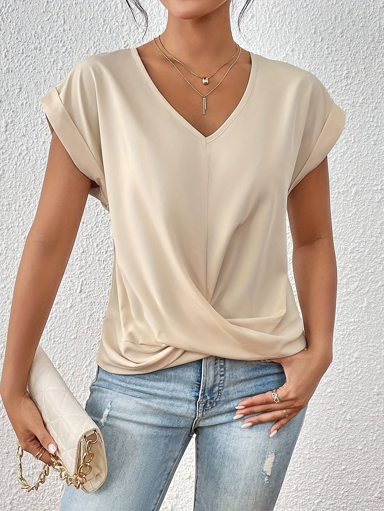 Zoe | T-shirt casual con scollo a cuore