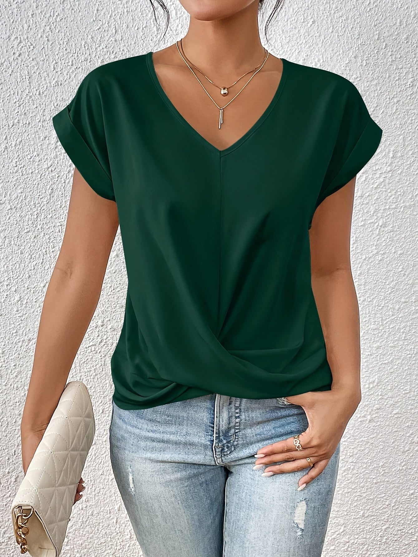 Zoe | T-shirt casual con scollo a cuore