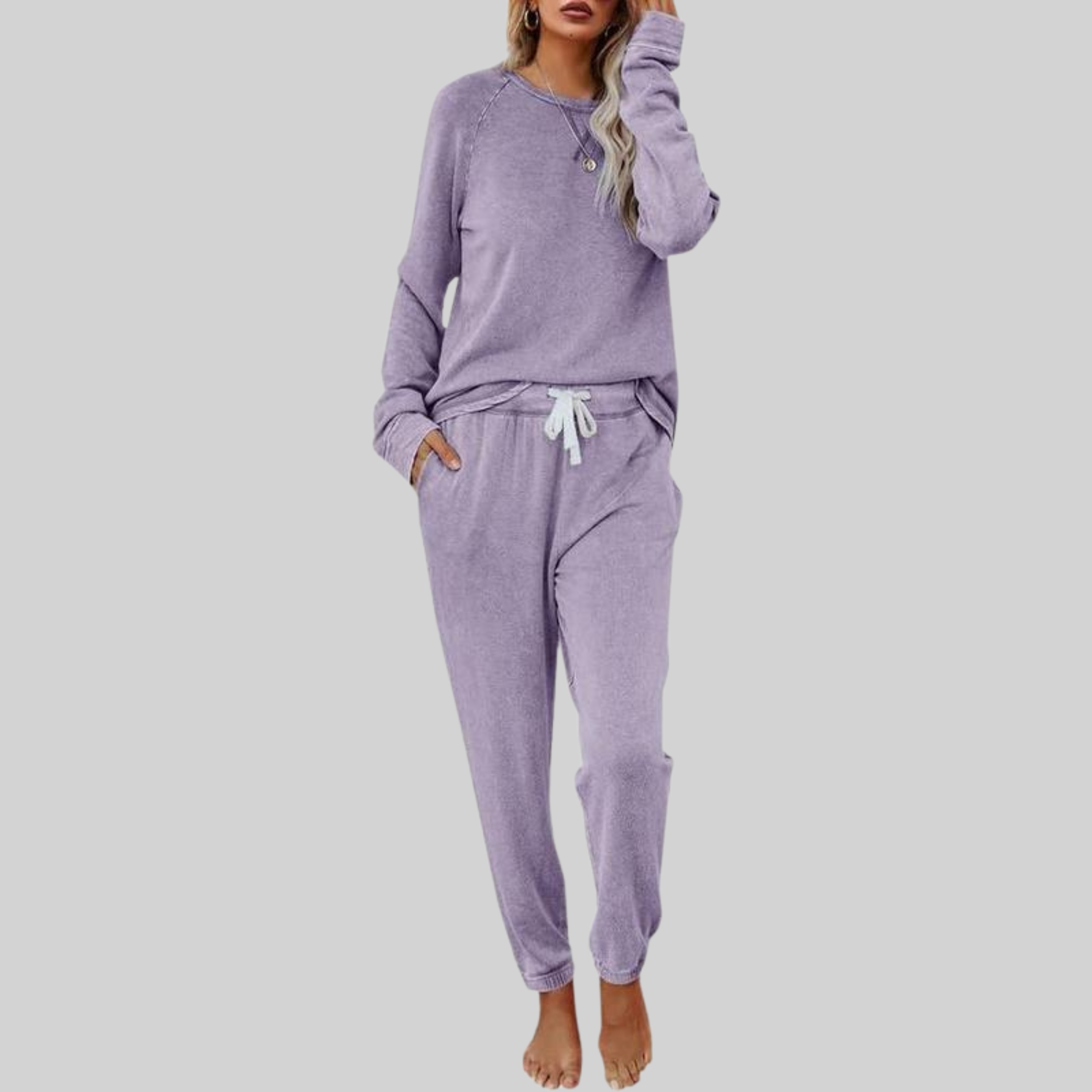 Jocelyn | Completo casual con manica lunga e pantaloni jogger