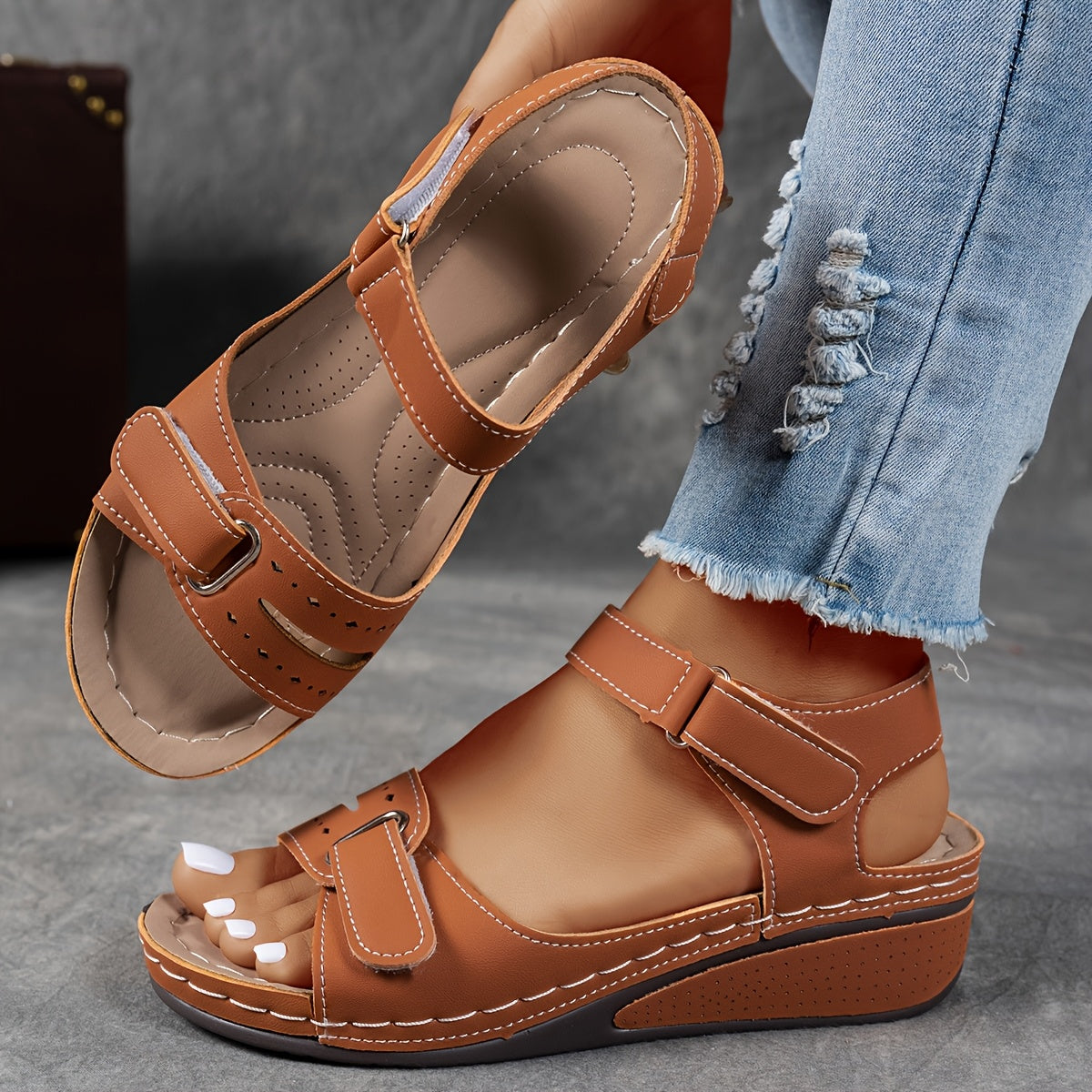 Venus | Sandali estivi ergonomici - Colore Marrone
