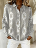 Renee | Blusa hoodie in maglia con motivo diamante