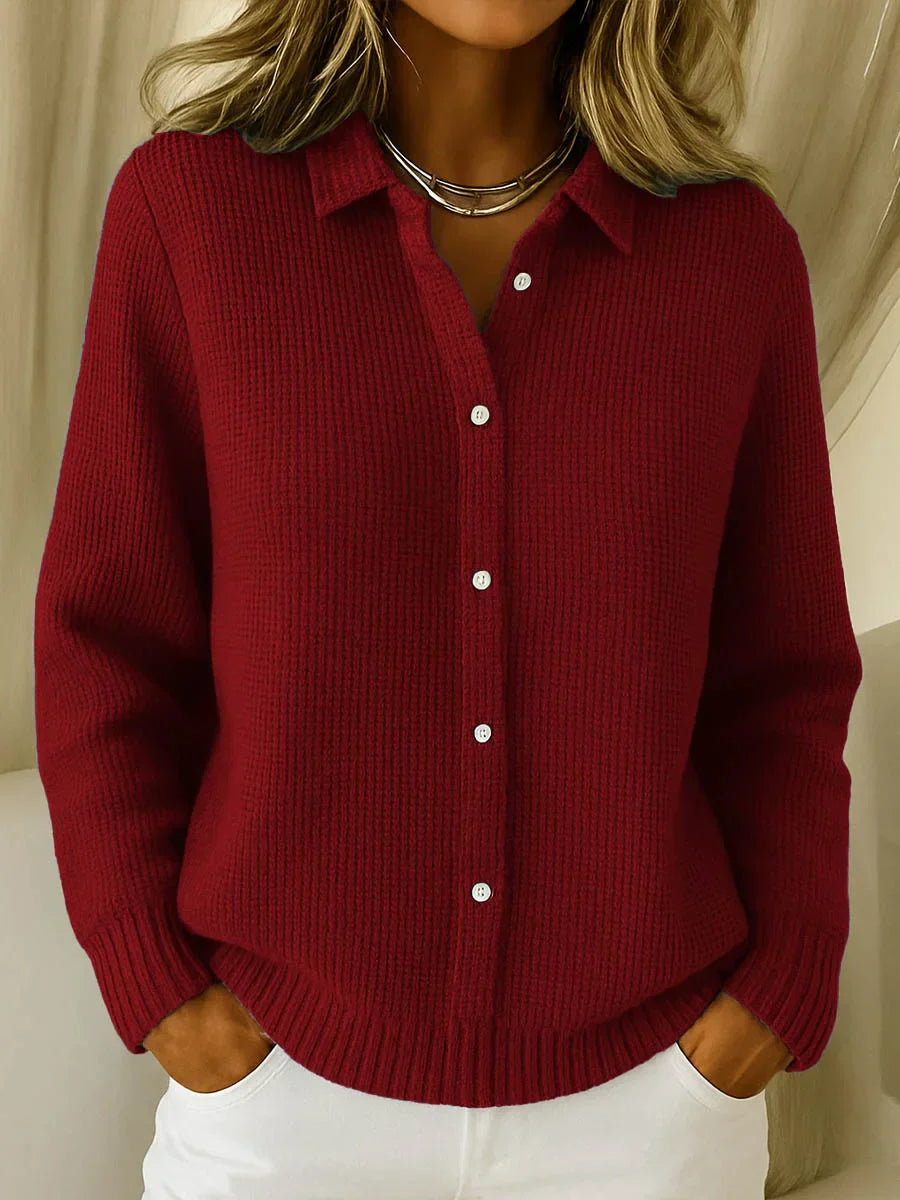 Katrina | Cardigan in maglia testurizzata con bottoni