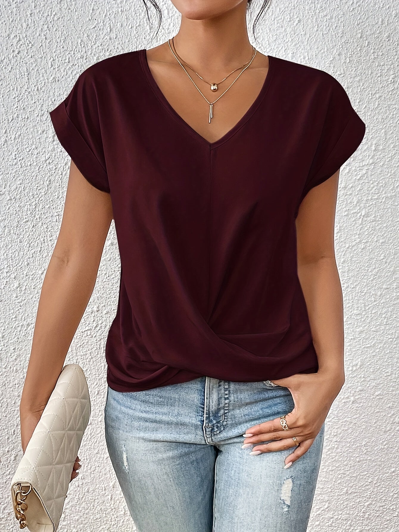 Zoe | T-shirt casual con scollo a cuore