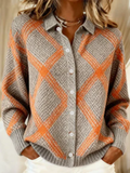 Christina | Blusa check in tessuto felpato morbido