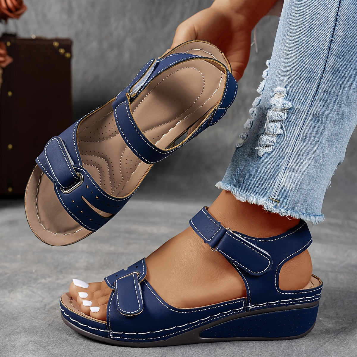 Venus | Sandali estivi ergonomici - Colore Blu navy