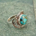Anello Boho con Pietra Turchese