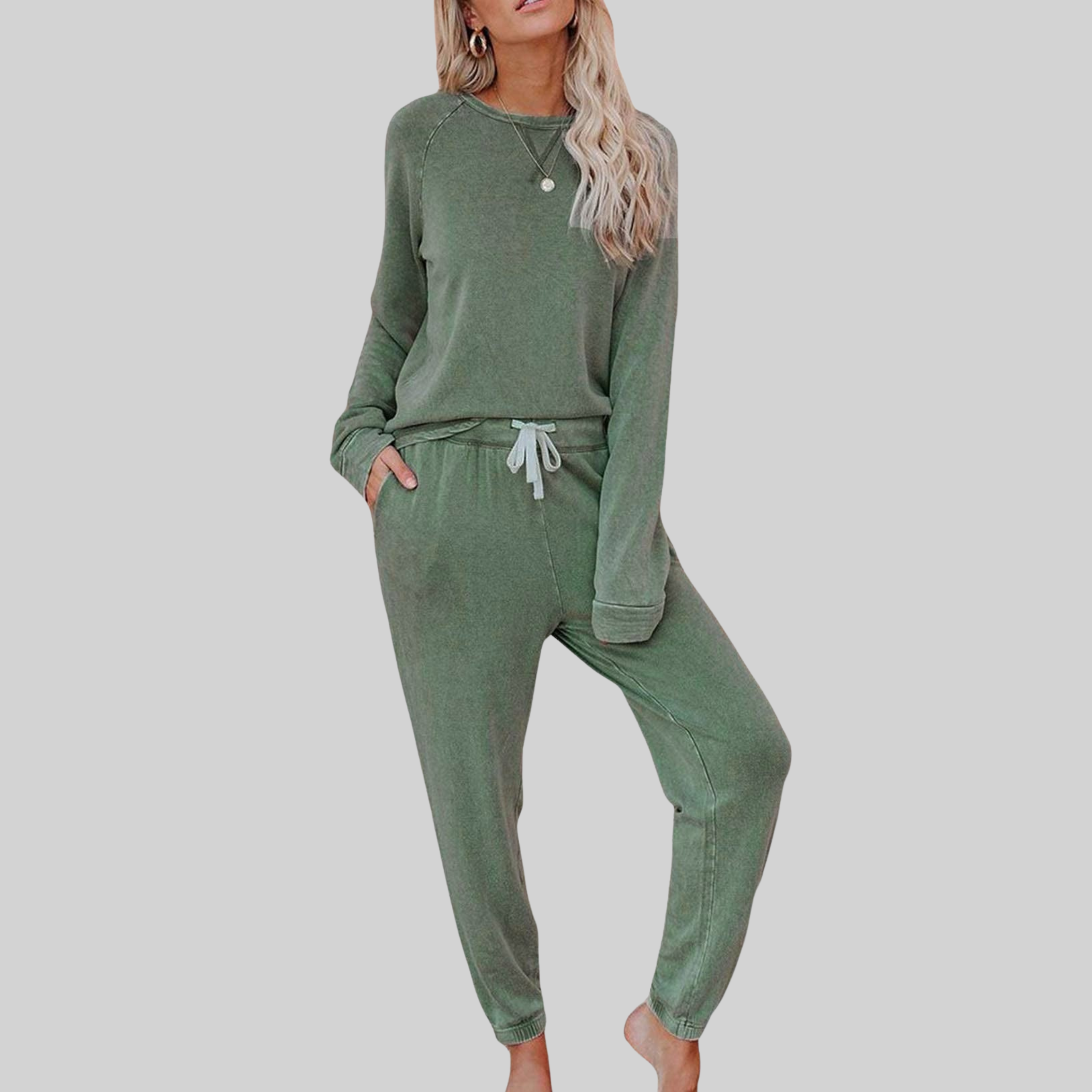 Jocelyn | Completo casual con manica lunga e pantaloni jogger