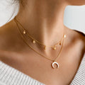 Collana con Luna Dorata