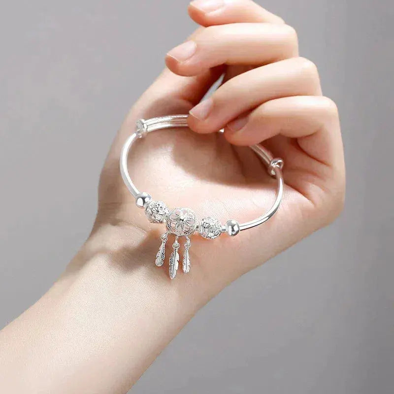 Collana Regolabile con Charm Argentata