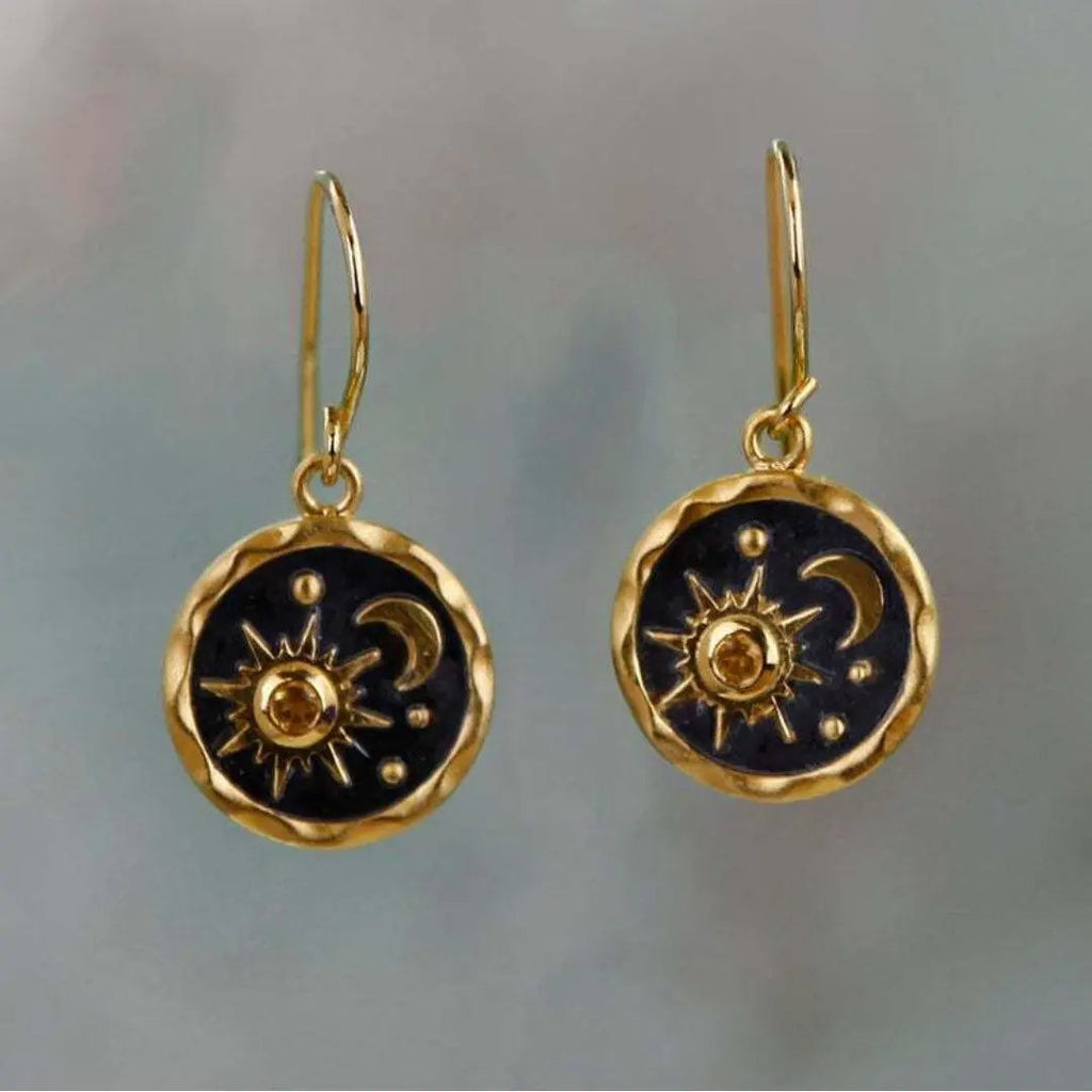 Orecchini con Luna Bicolore