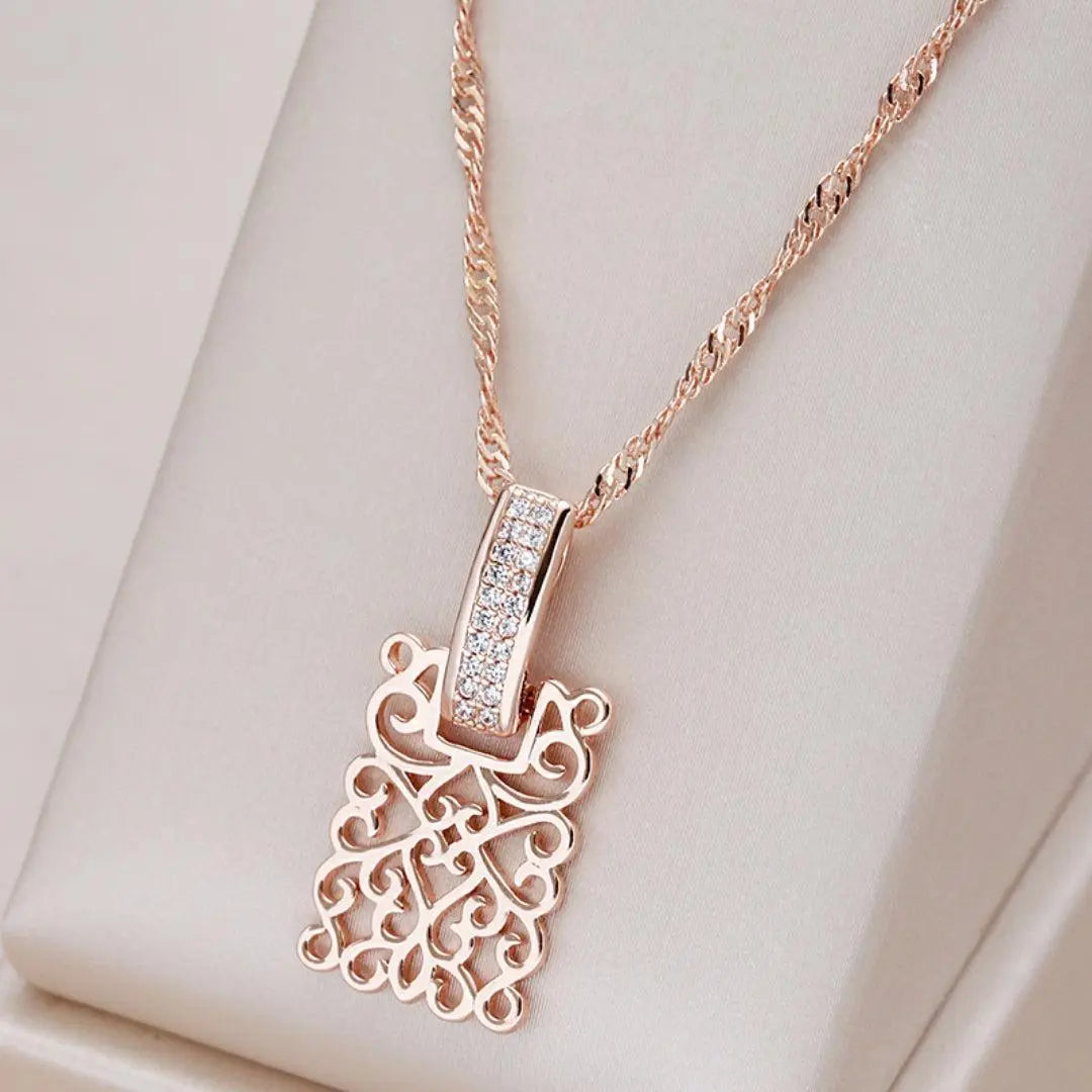 Collana Elegante Mandala Dorata