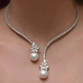 Collana Elegante Argentata