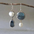 Orecchini Vintage con Perle Blu