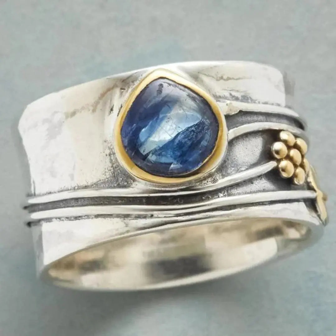Anello Vintage Blu