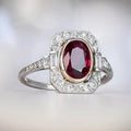 Anello Vintage con Zirconia Argentato