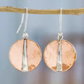 Orecchini Vintage Floreale Oro Rosa
