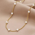 Collana con Perle Dorata