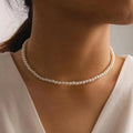 Collana con Perline Argentata