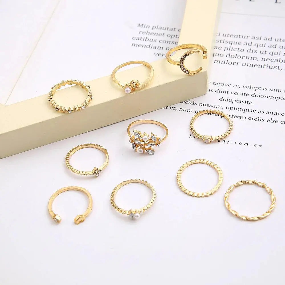 Set di Anelli Boho Bicolore