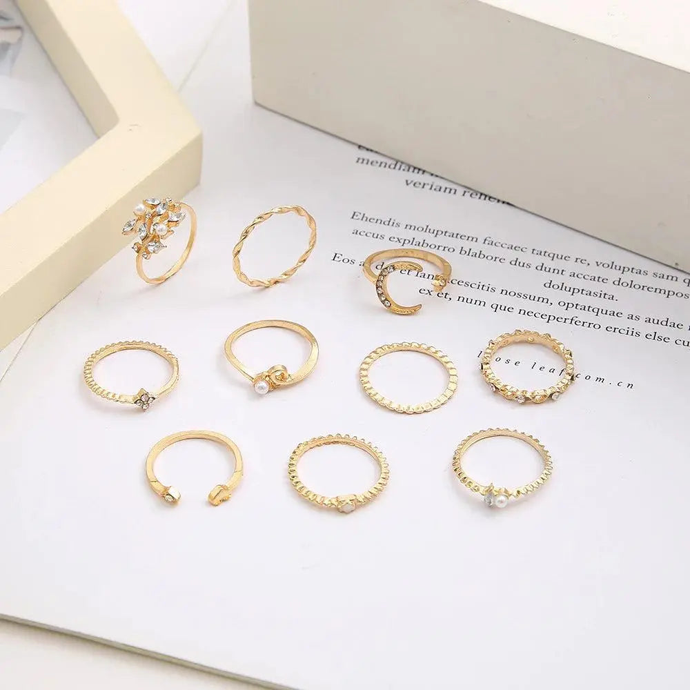 Set di Anelli Boho Bicolore