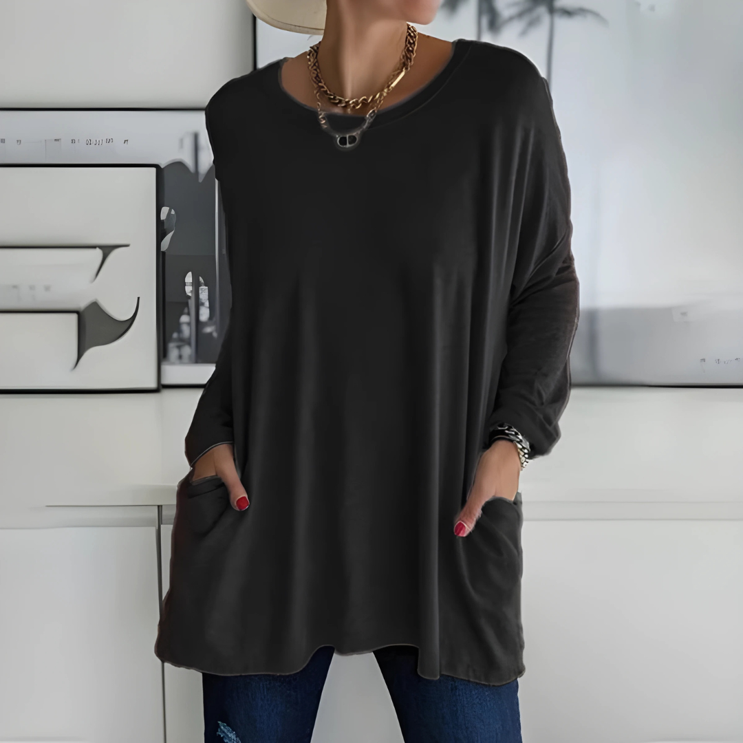 Moira | Top morbido a maniche lunghe