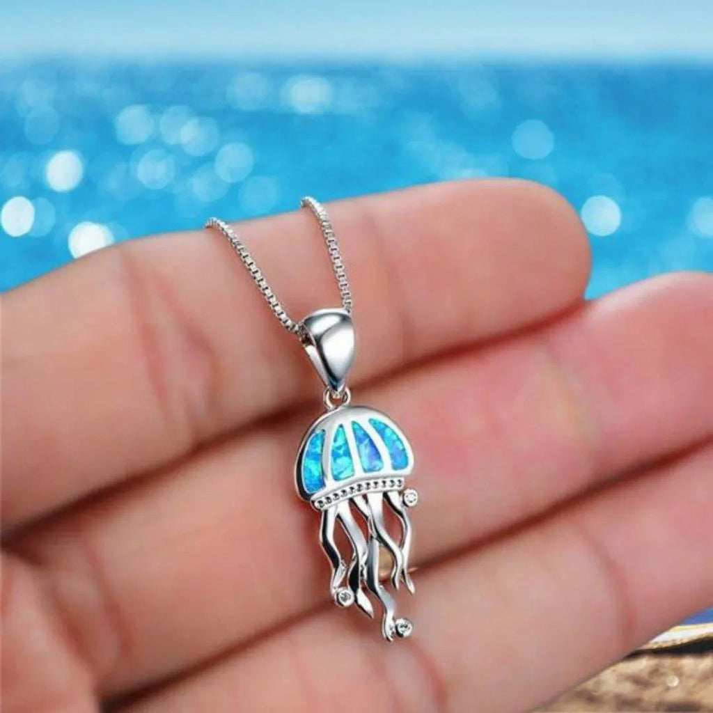 Collana con Zirconia e Opale Argentata