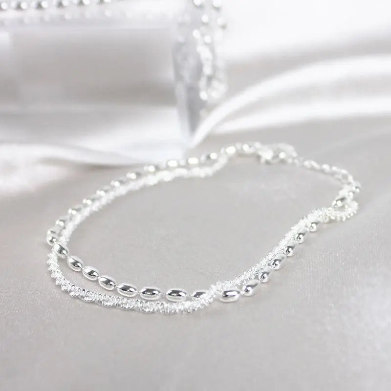 Bracciale con Zirconia Argentato