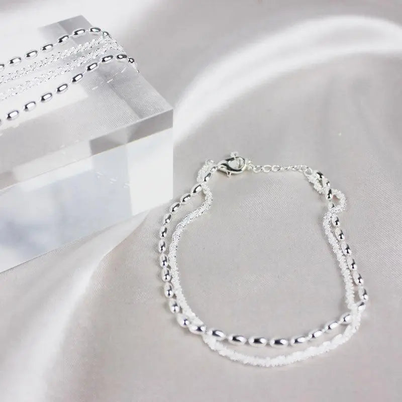 Bracciale con Zirconia Argentato