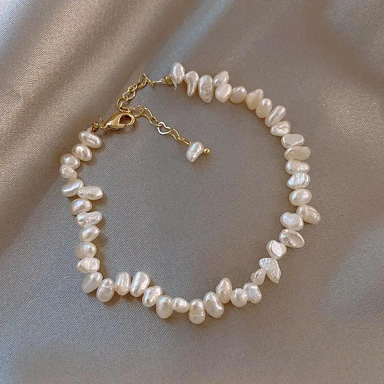 Bracciale Lineare con Perle